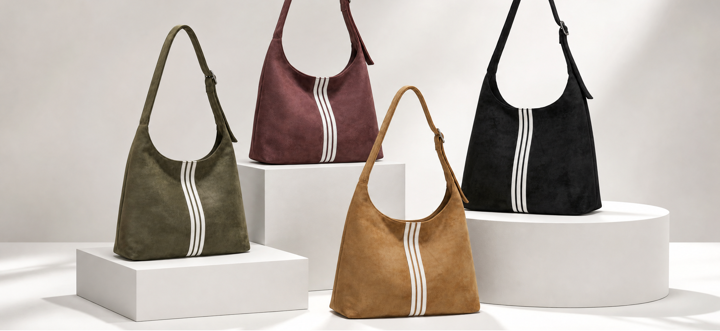 Sorelll Bags collectie van trendy  damestassen met strepen in verschillende kleuren